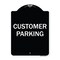 Signmission Designer Series Sign-Customer Parking, Black & White Heavy-Gauge Aluminum, 24" x 18", BW-1824-9855 A-DES-BW-1824-9855 - alternate 1